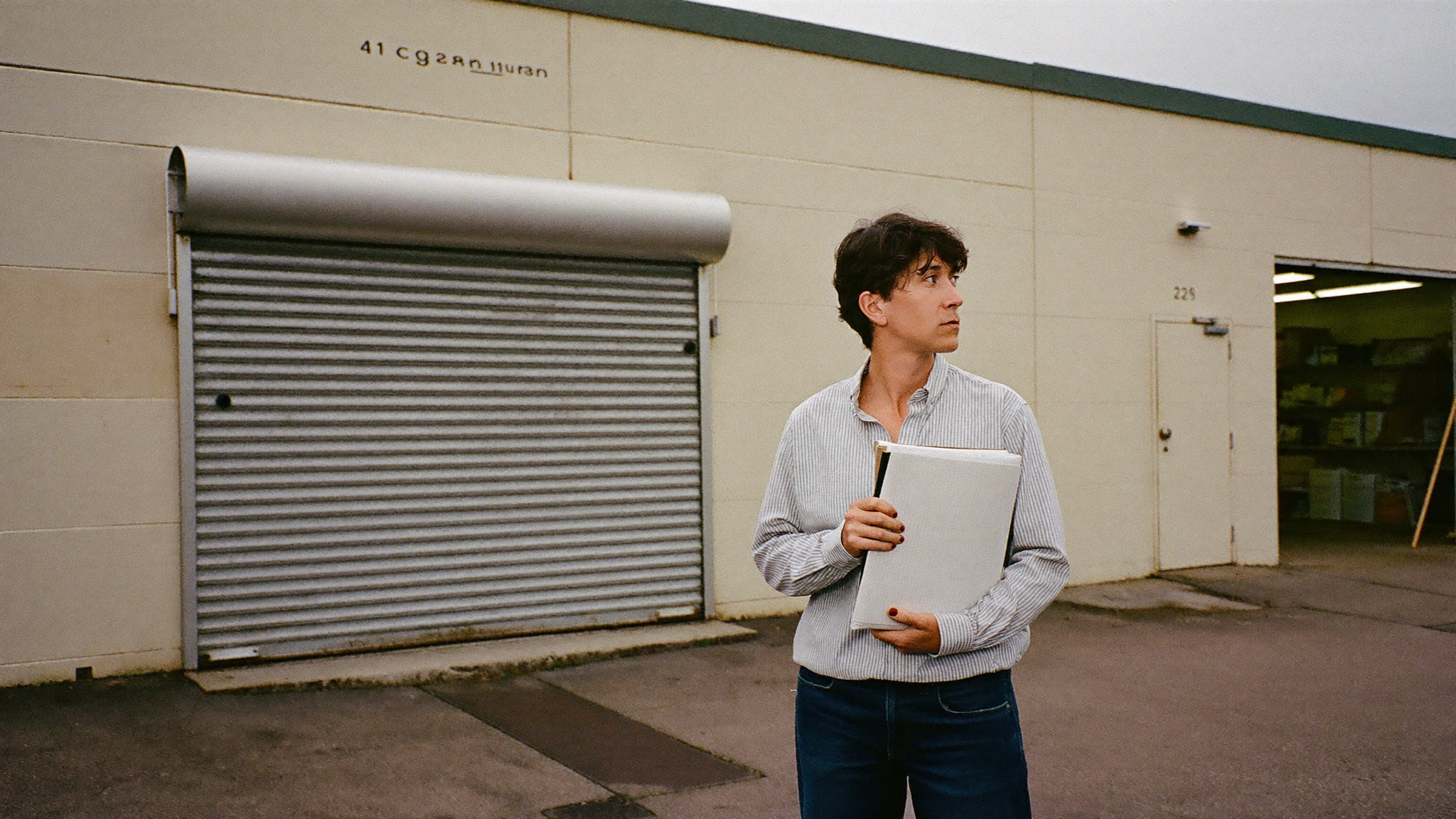 Australian business owner outside their commercial premises purchased through an SMSF